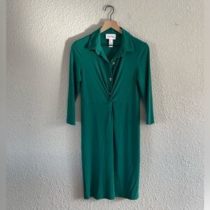 Joseph Ribkoff Green Midi Dress